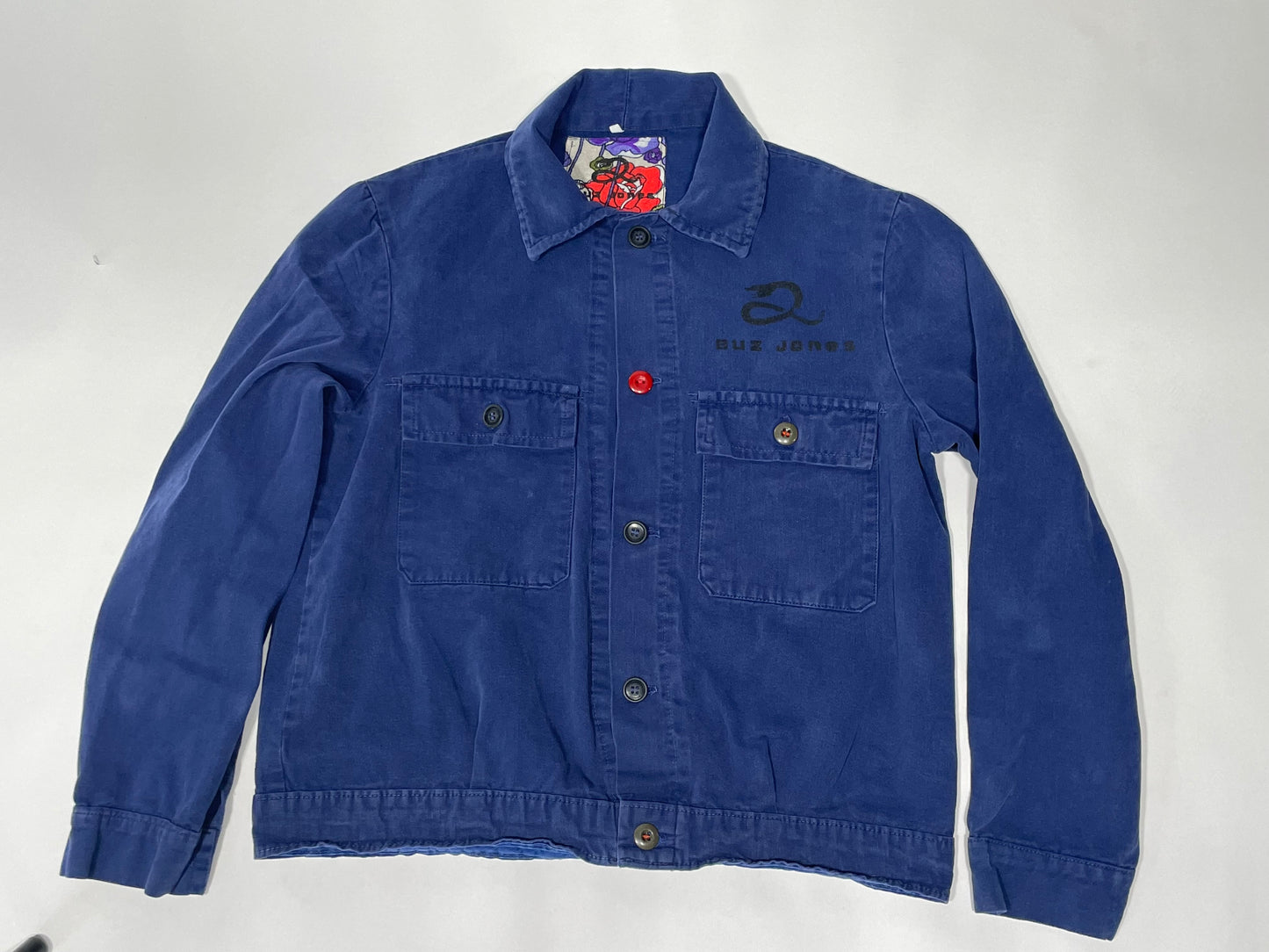 1950's 100% Cotton French Blue Twill Workwear Jacket