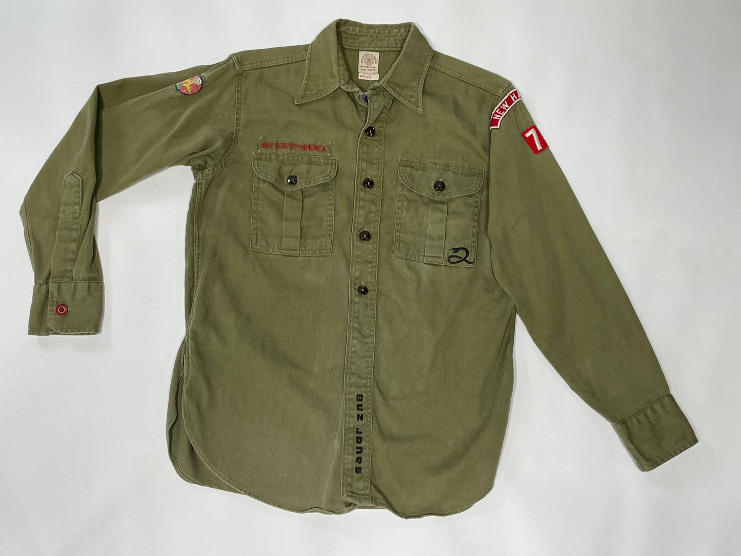 1970's 100% Cotton Green Boy Scout Shirt