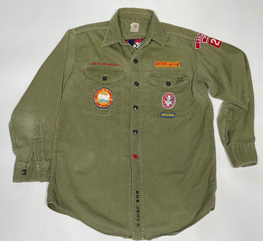 1960's 100% Cotton Green Boy Scout Shirt