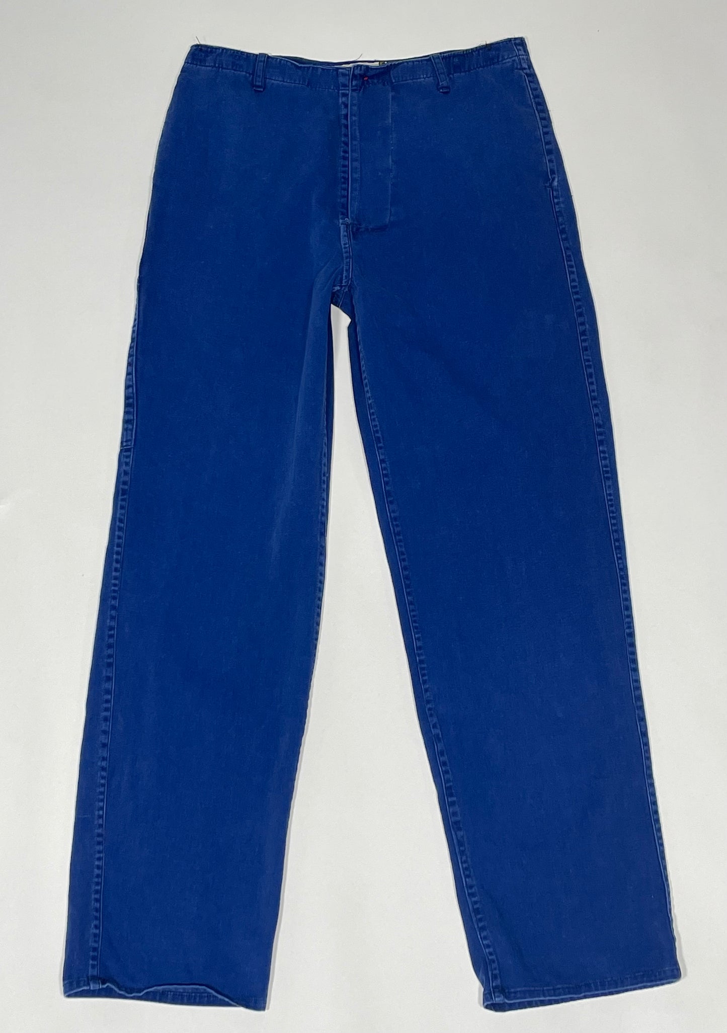 1950's 100% Cotton French Blue Workwear Pant