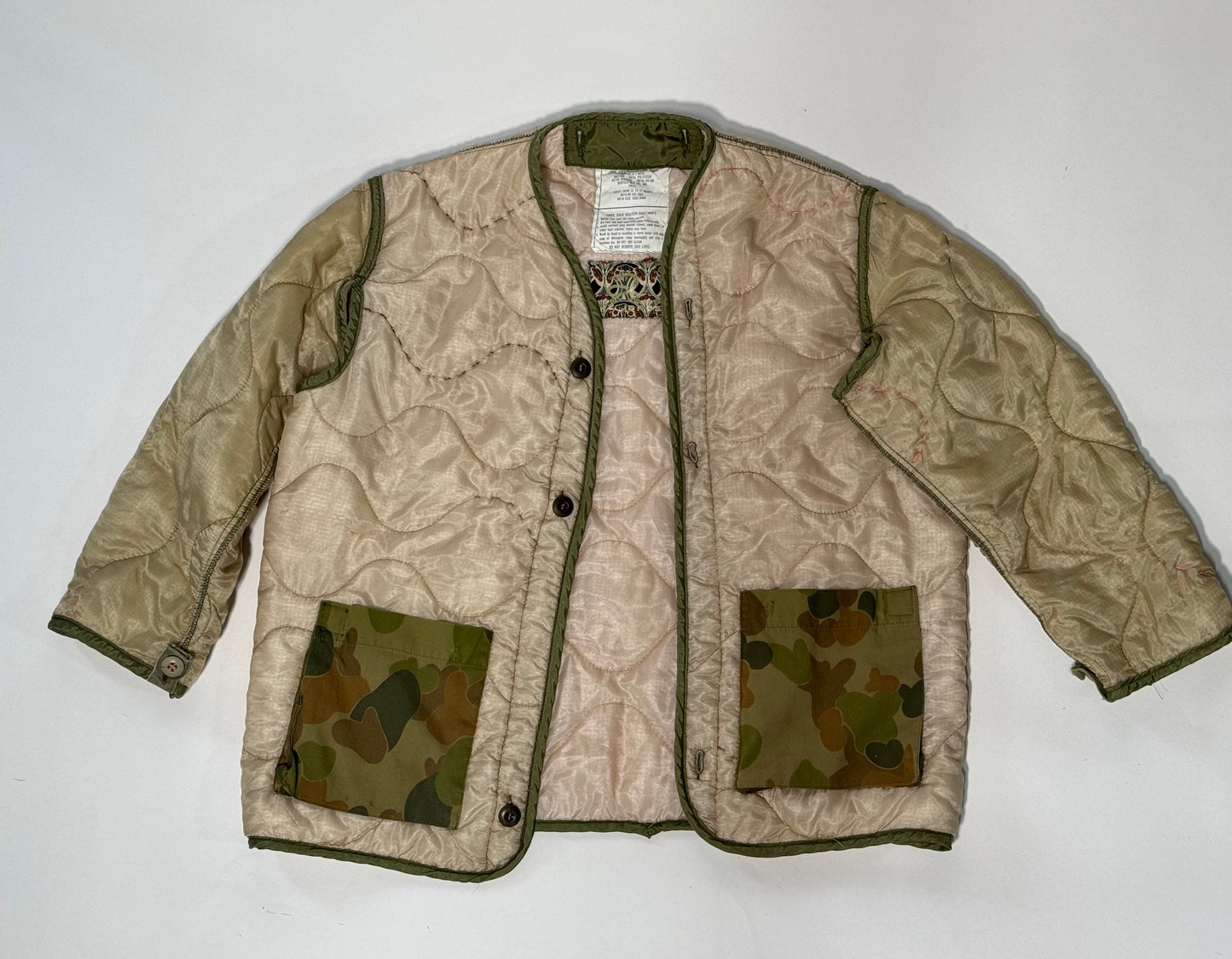 1980's Quilted Liner for a Field Jacket
