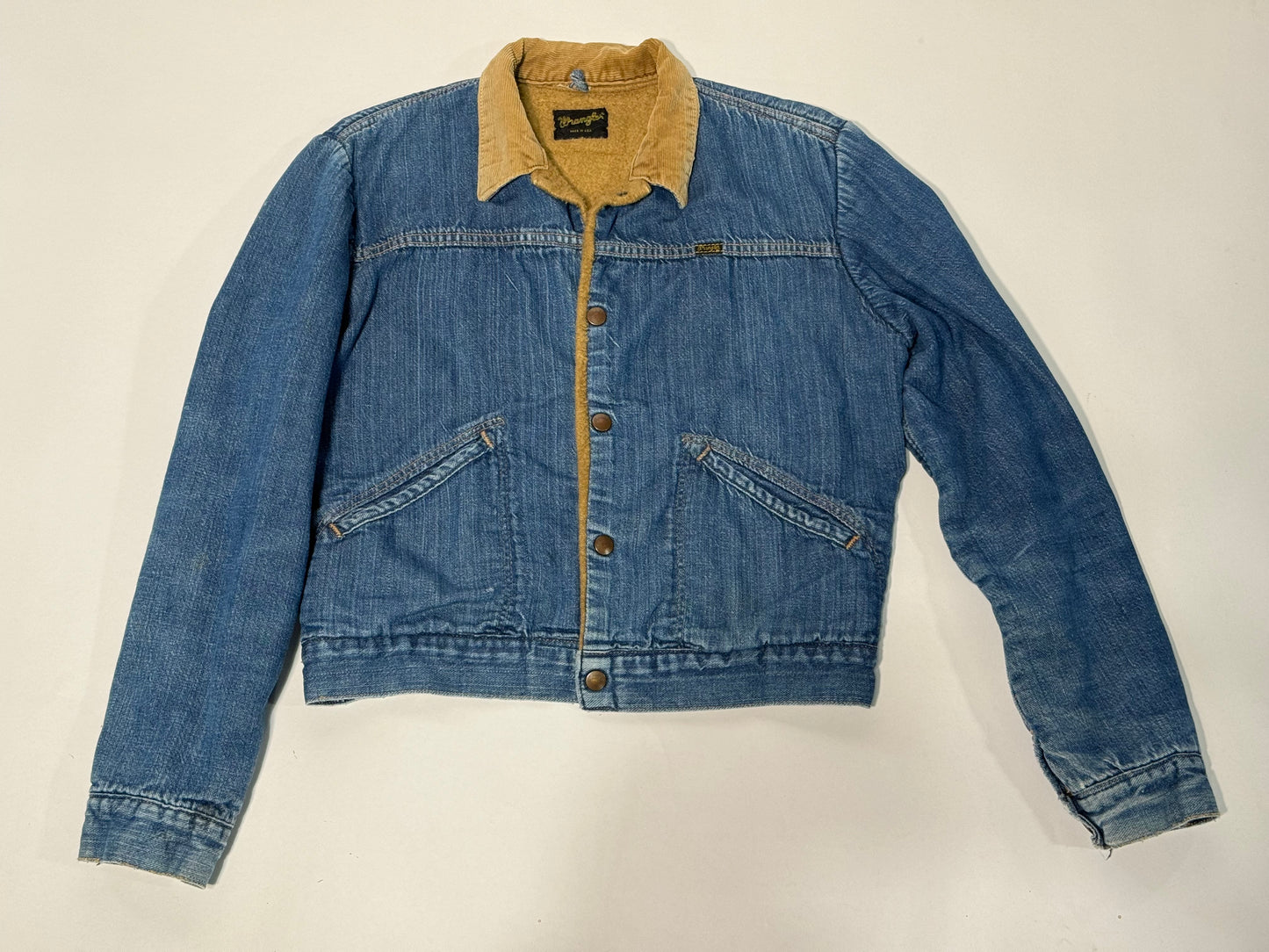 1970's Wrangler Sherpa lined snap front jacket