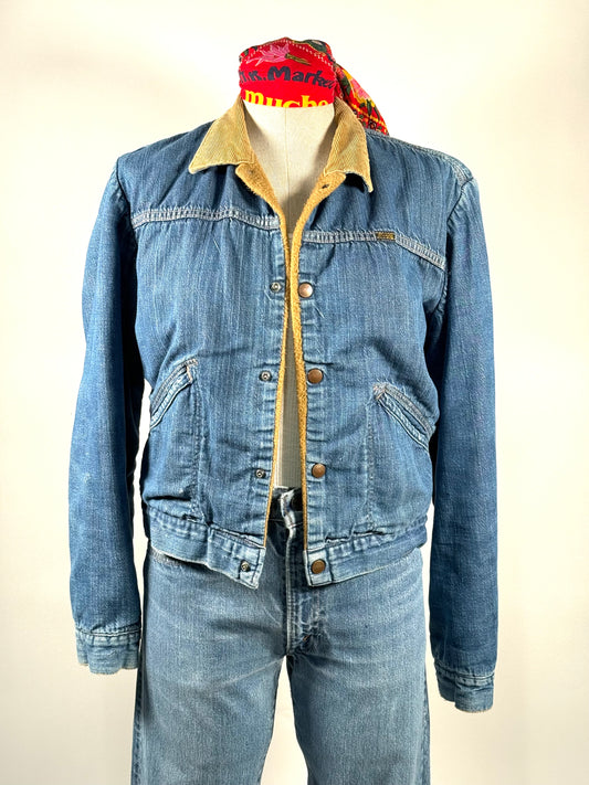 1970's Wrangler Sherpa lined snap front jacket