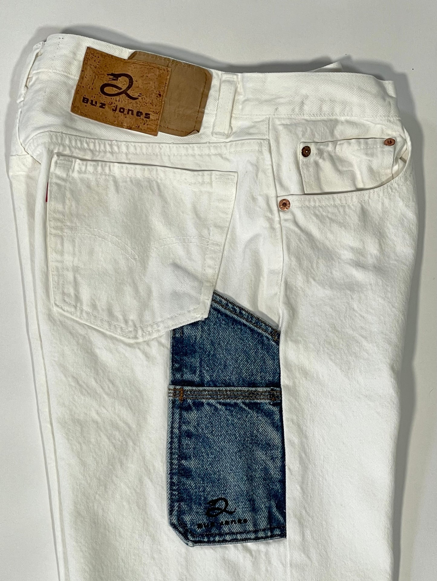 1990's White 501 Levi's