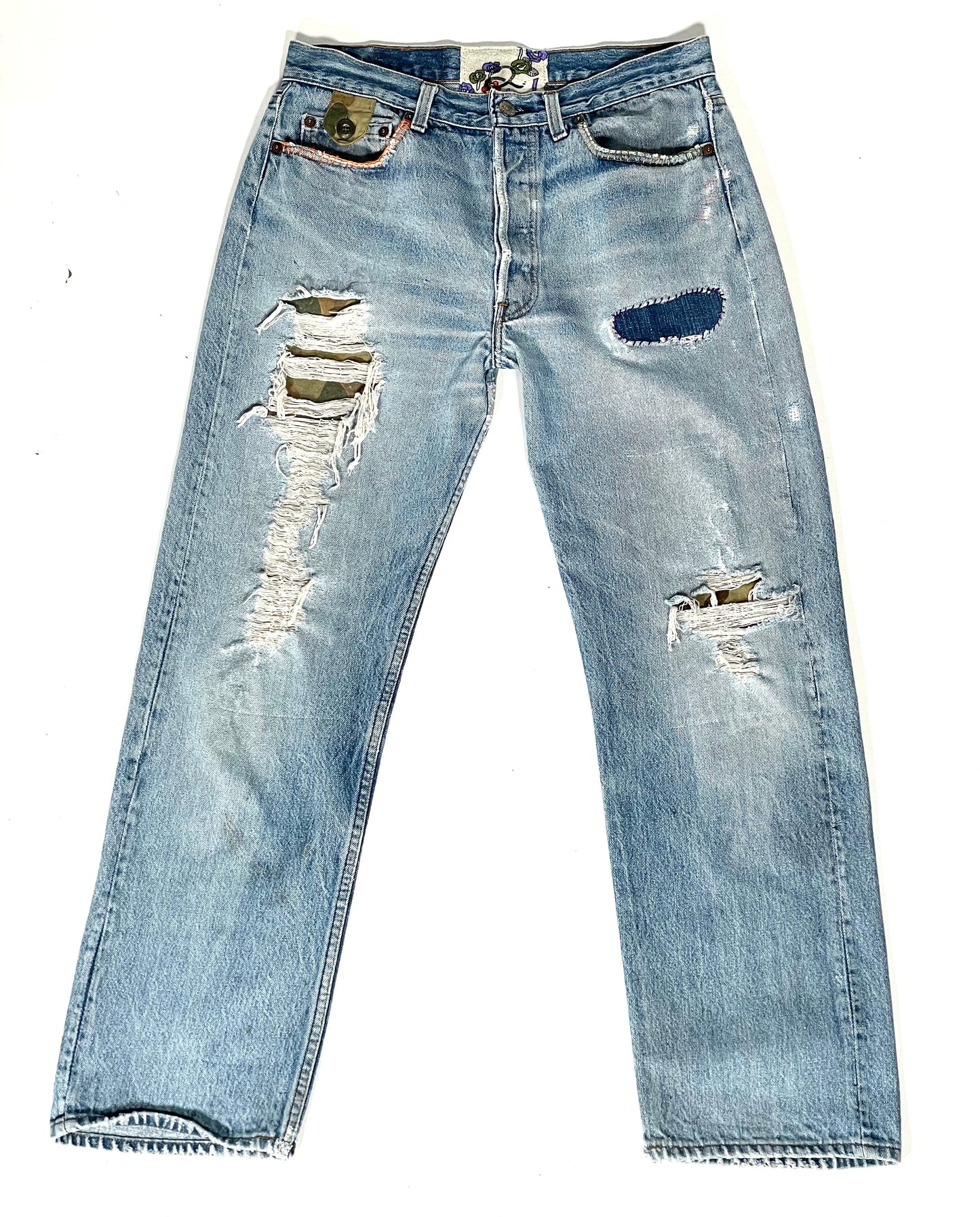 Super worn 1970's 501 Levi's.