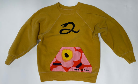 1970's Ochre 100% Cotton Sweatshirt