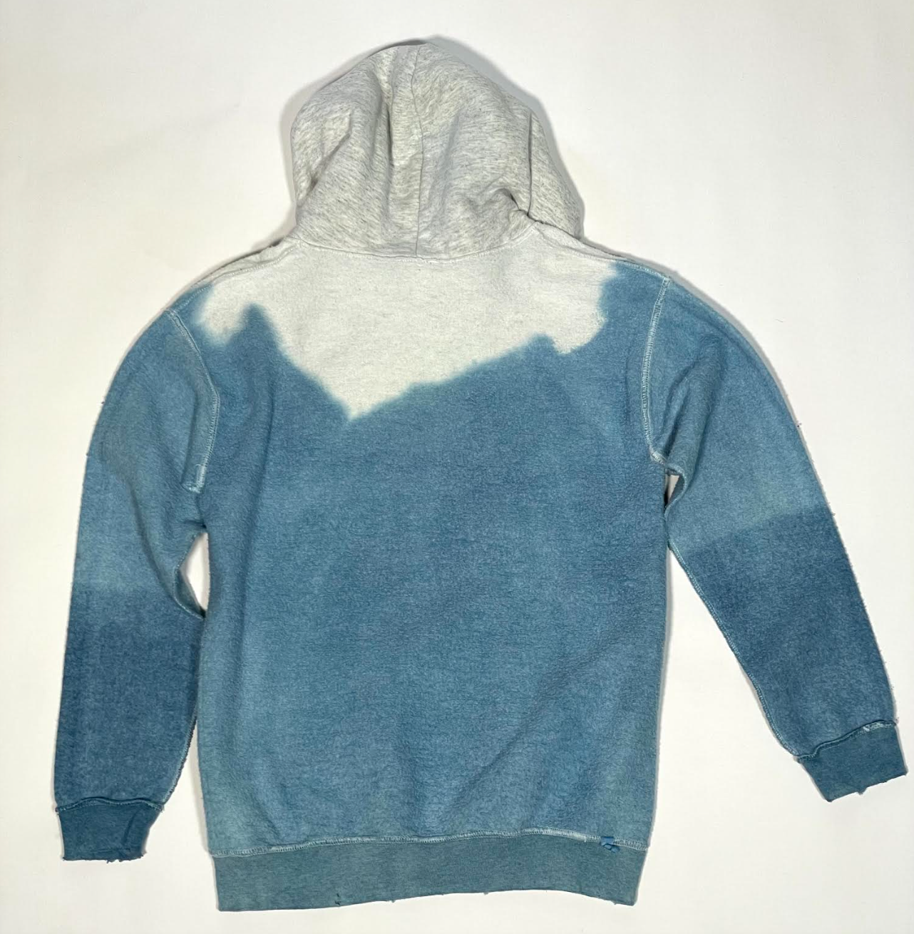 Early 2000's Natural Indigo Dipped Hoodie Sweatshirt