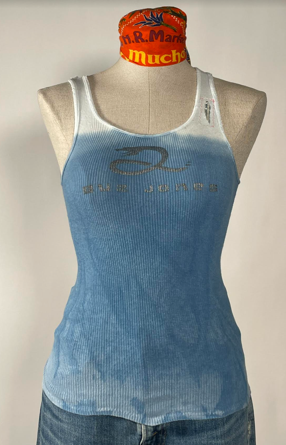 2000's Indigo Dip Dyed Tank Top