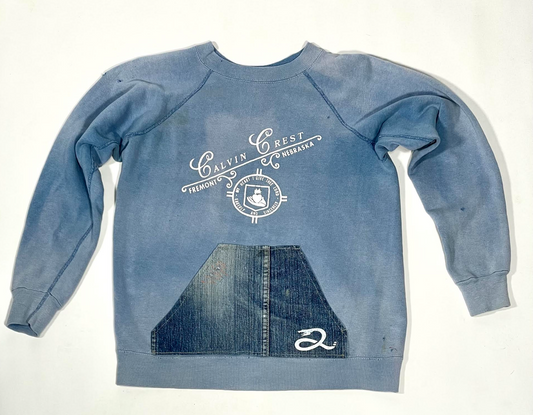1970's 100% Cotton Blue Fremont Nebraska Sweatshirt