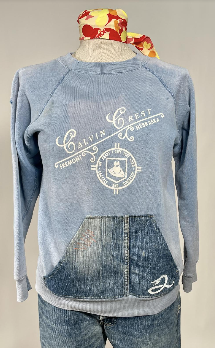 1970's 100% Cotton Blue Fremont Nebraska Sweatshirt