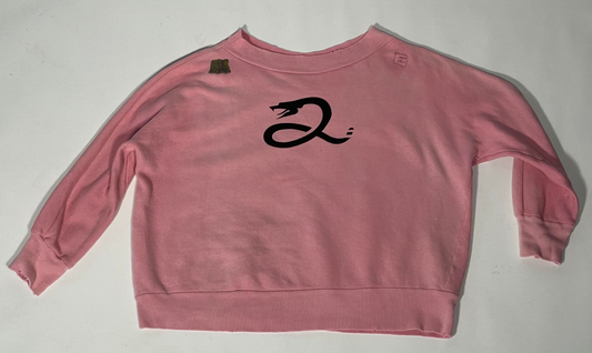 1950's Rare Pink 100% Cotton Sweatshirt
