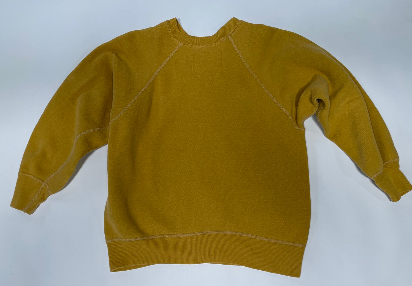 1970's Ochre 100% Cotton Sweatshirt